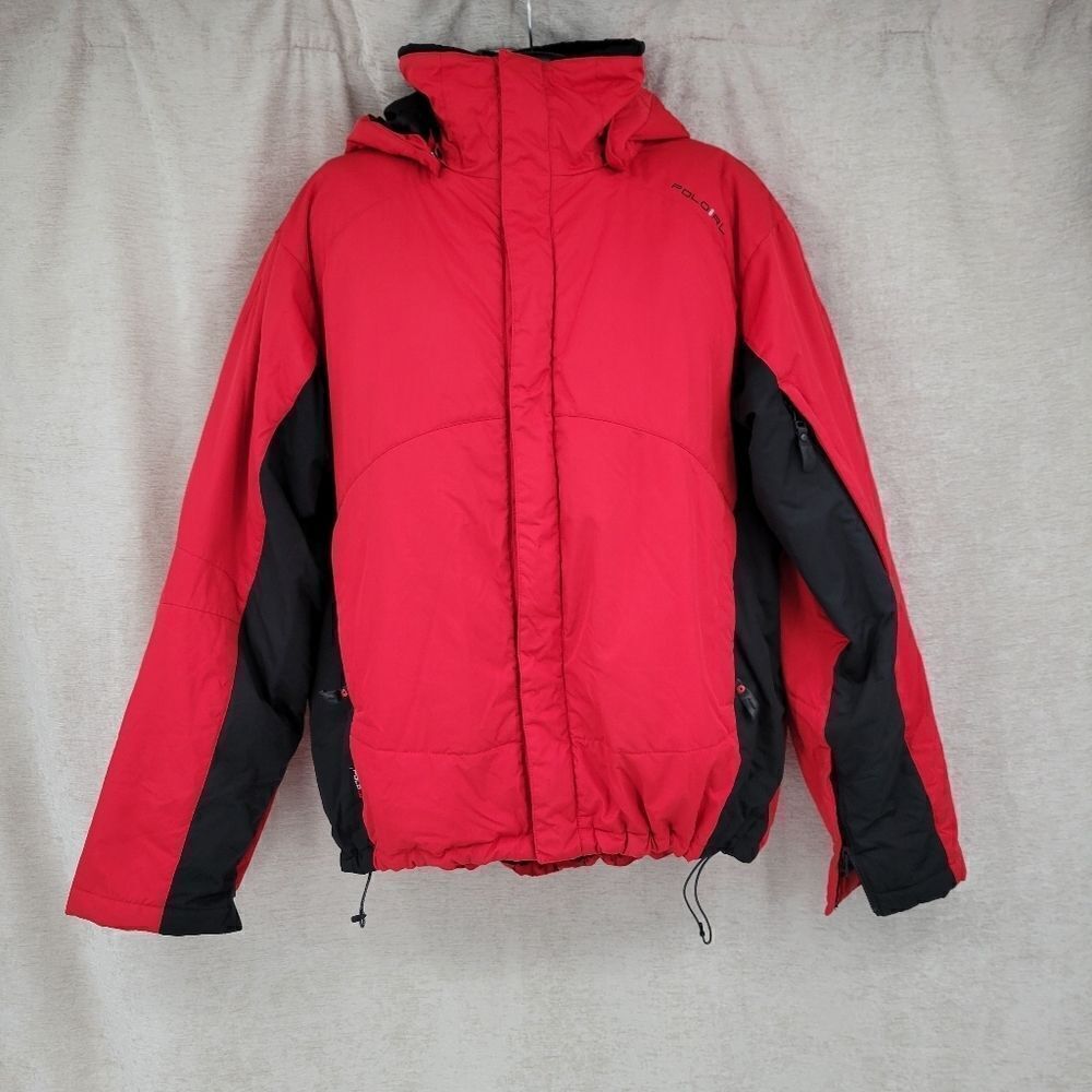 Polo Ralph Lauren Red and Black Ski Jacket Winter Coat Men's XL